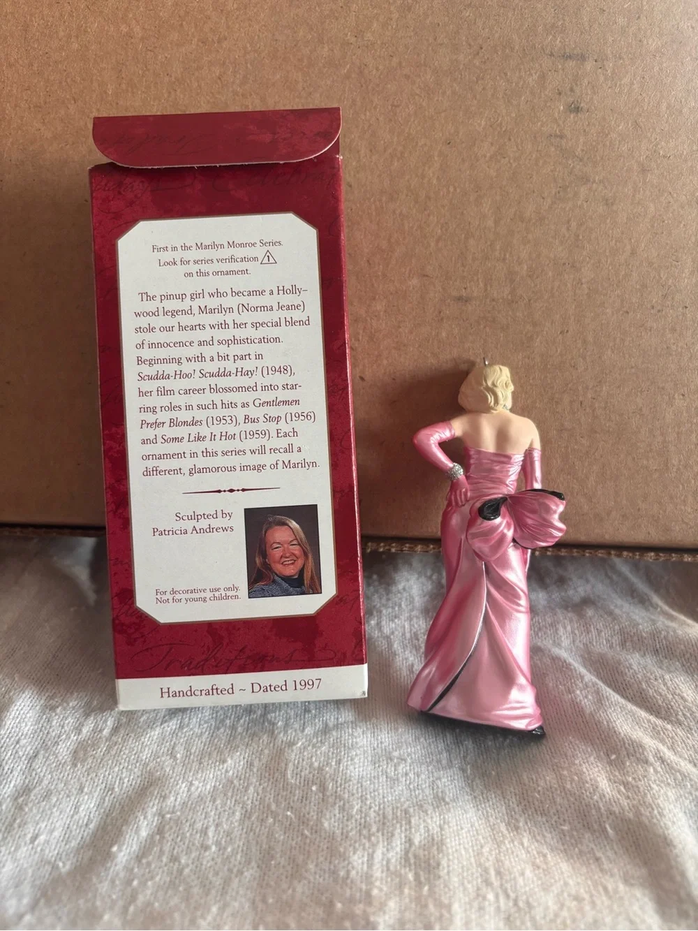 Marilyn Monroe - #1 First In Series - 1997 Hallmark Keepsake Christmas Ornament.